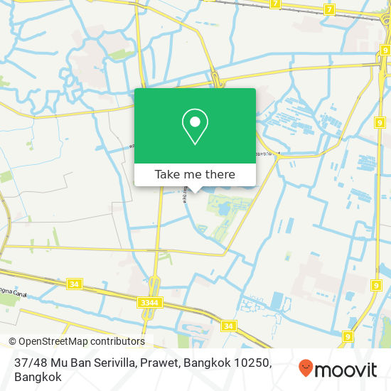 37 / 48 Mu Ban Serivilla, Prawet, Bangkok 10250 map