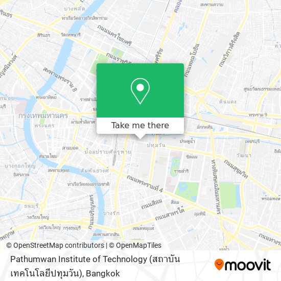 Pathumwan Institute of Technology (สถาบันเทคโนโลยีปทุมวัน) map