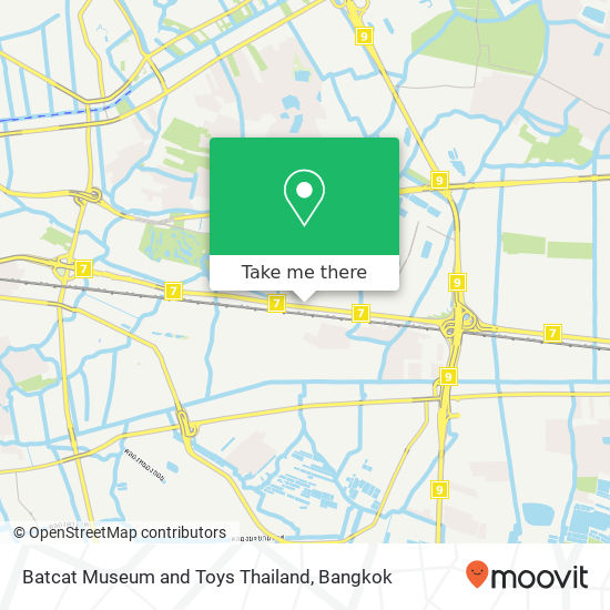 Batcat Museum and Toys Thailand map