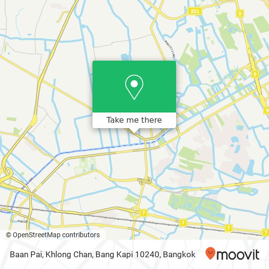 Baan Pai, Khlong Chan, Bang Kapi 10240 map