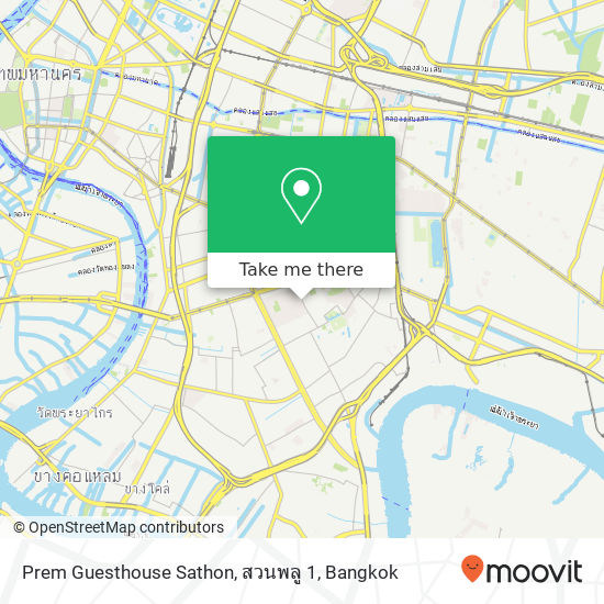 Prem Guesthouse Sathon, สวนพลู 1 map