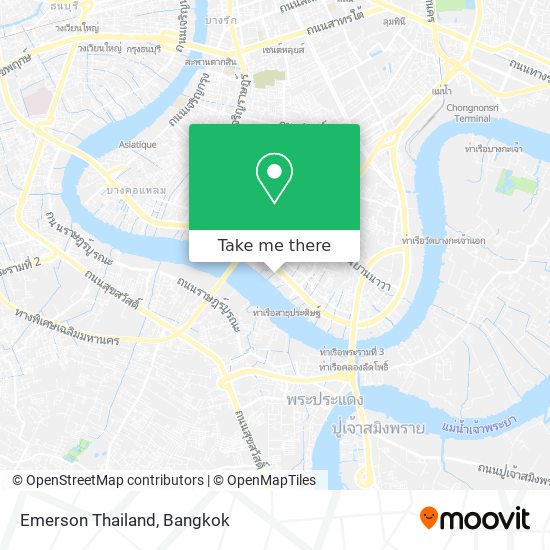 Emerson Thailand map