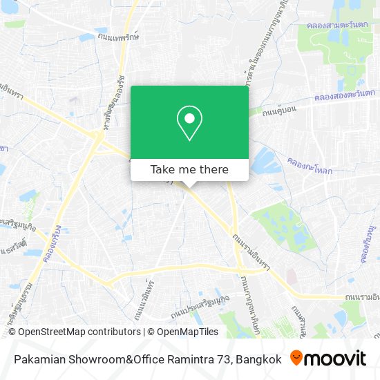 Pakamian Showroom&Office Ramintra 73 map