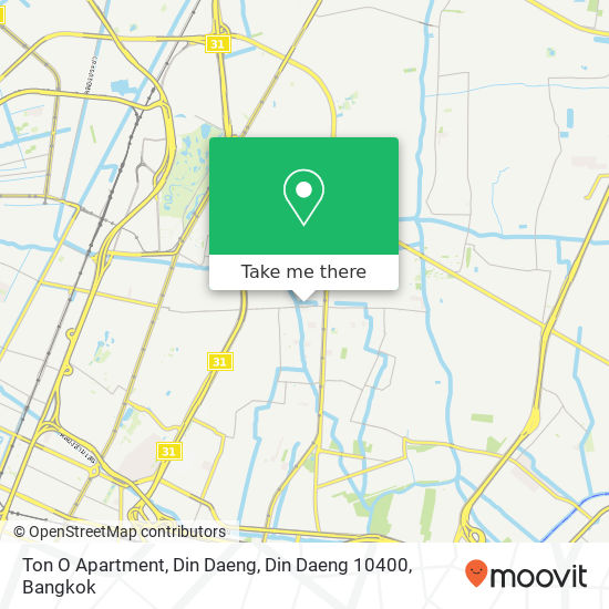 Ton O Apartment, Din Daeng, Din Daeng 10400 map