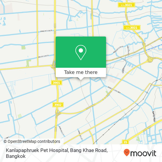 Kanlapaphruek Pet Hospital, Bang Khae Road map