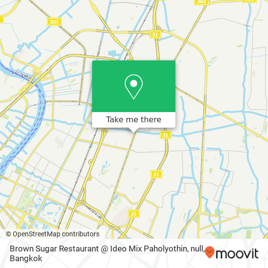 Brown Sugar Restaurant @ Ideo Mix Paholyothin, null map