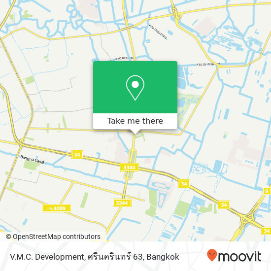 V.M.C. Development, ศรีนครินทร์ 63 map