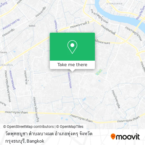 วัดพุทธบูชา ตำบลบางมด อำเภอทุ่งครุ จังหวัดกรุงธนบุรี map