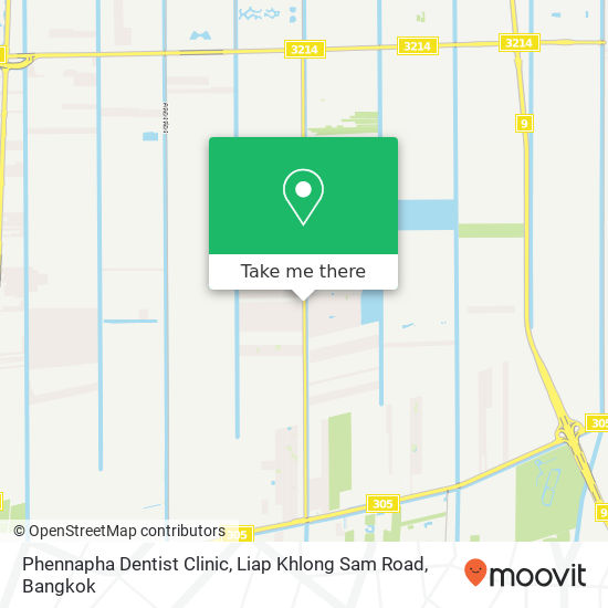 Phennapha Dentist Clinic, Liap Khlong Sam Road map