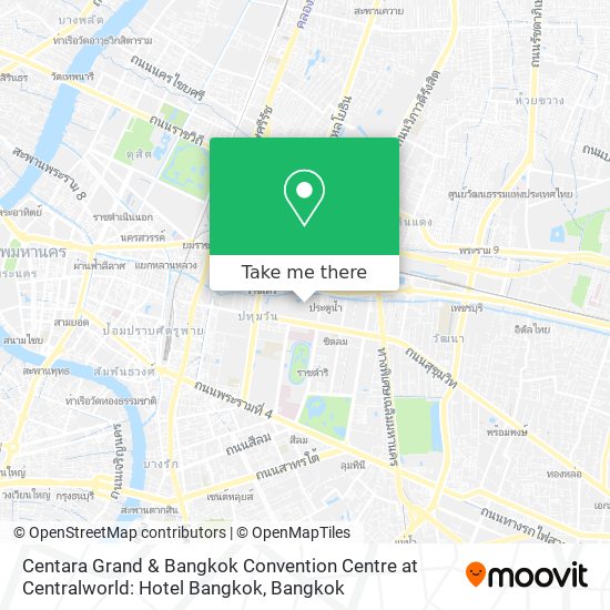 Centara Grand & Bangkok Convention Centre at Centralworld: Hotel Bangkok map