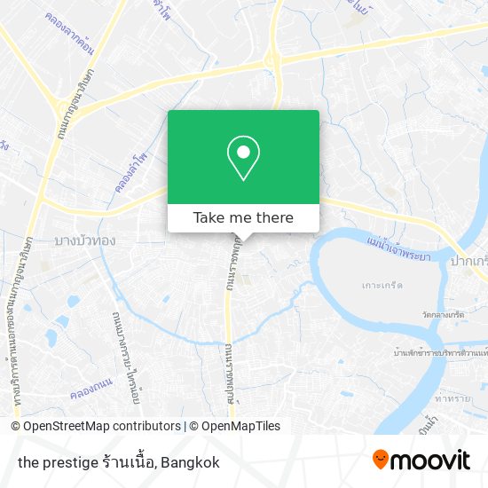 the prestige ร้านเนื้อ map