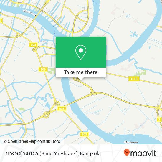 บางหญ้าแพรก (Bang Ya Phraek) map