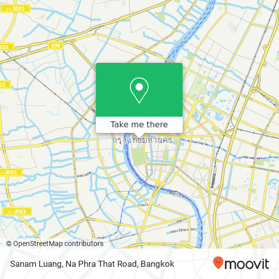 Sanam Luang, Na Phra That Road map