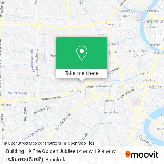 Building 19 The Golden Jubilee (อาคาร 19 อาคารเฉลิมพระเกียรติ) map