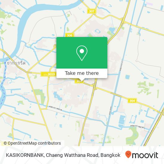 KASIKORNBANK, Chaeng Watthana Road map