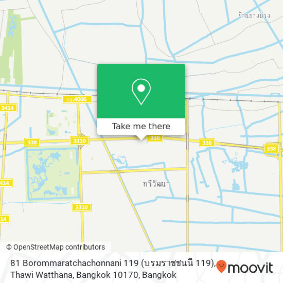 81 Borommaratchachonnani 119 (บรมราชชนนี 119), Thawi Watthana, Bangkok 10170 map