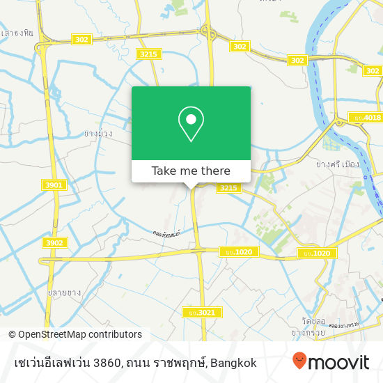 เซเว่นอีเลฟเว่น 3860, ถนน ราชพฤกษ์ map