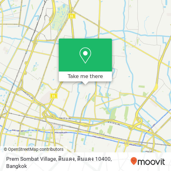 Prem Sombat Village, ดินแดง, ดินแดง 10400 map