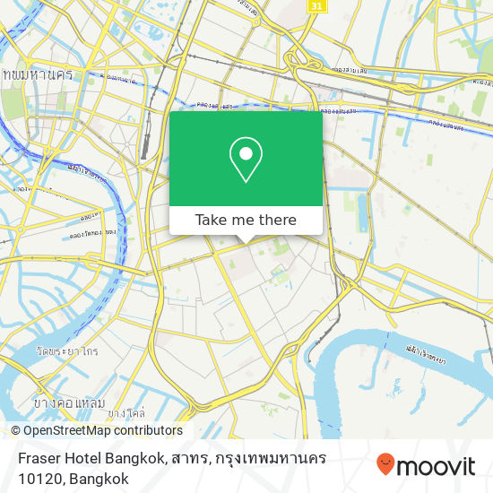 Fraser Hotel Bangkok, สาทร, กรุงเทพมหานคร 10120 map