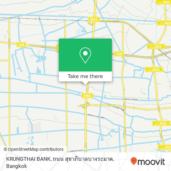 KRUNGTHAI BANK, ถนน สุขาภิบาลบางระมาด map