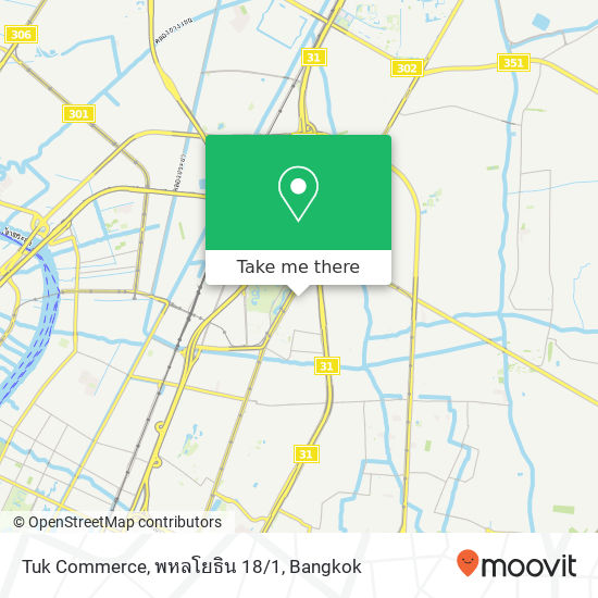 Tuk Commerce, พหลโยธิน 18/1 map