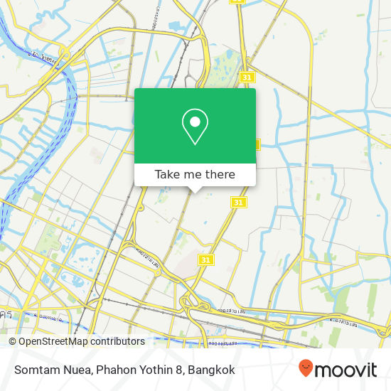 Somtam Nuea, Phahon Yothin 8 map