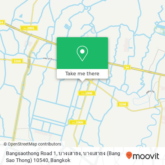 Bangsaothong Road 1, บางเสาธง, บางเสาธง (Bang Sao Thong) 10540 map