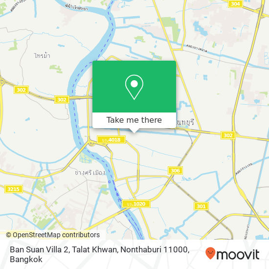 Ban Suan Villa 2, Talat Khwan, Nonthaburi 11000 map