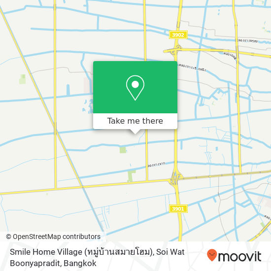 Smile Home Village (หมู่บ้านสมายโฮม), Soi Wat Boonyapradit map