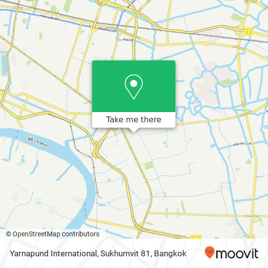 Yarnapund International, Sukhumvit 81 map