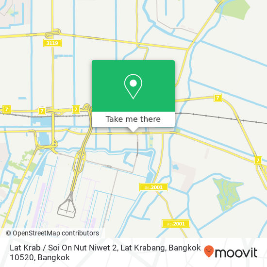 Lat Krab / Soi On Nut Niwet 2, Lat Krabang, Bangkok 10520 map