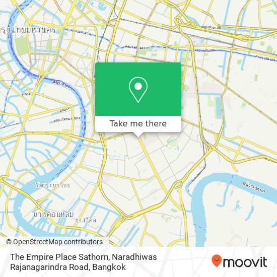 The Empire Place Sathorn, Naradhiwas Rajanagarindra Road map