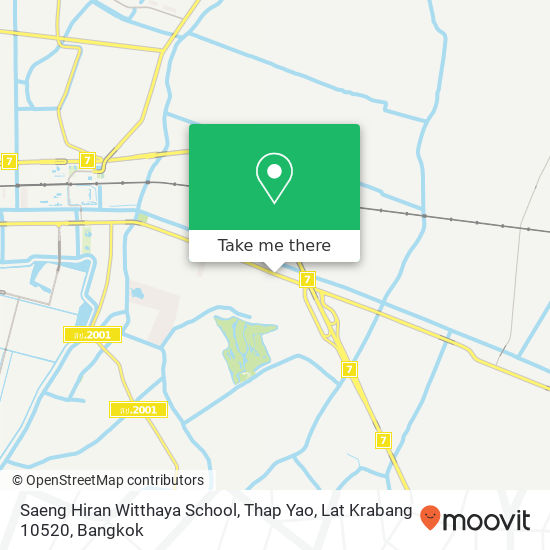 Saeng Hiran Witthaya School, Thap Yao, Lat Krabang 10520 map