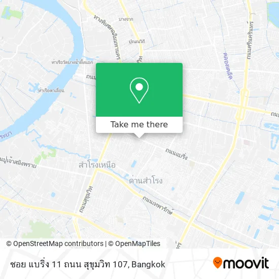 ซอย แบริ่ง 11 ถนน สุขุมวิท 107 map