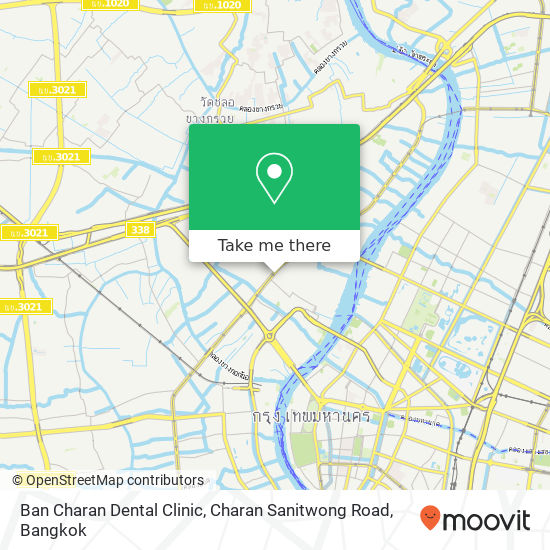 Ban Charan Dental Clinic, Charan Sanitwong Road map