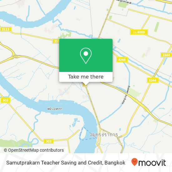 Samutprakarn Teacher Saving and Credit map