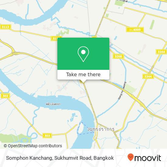 Somphon Kanchang, Sukhumvit Road map