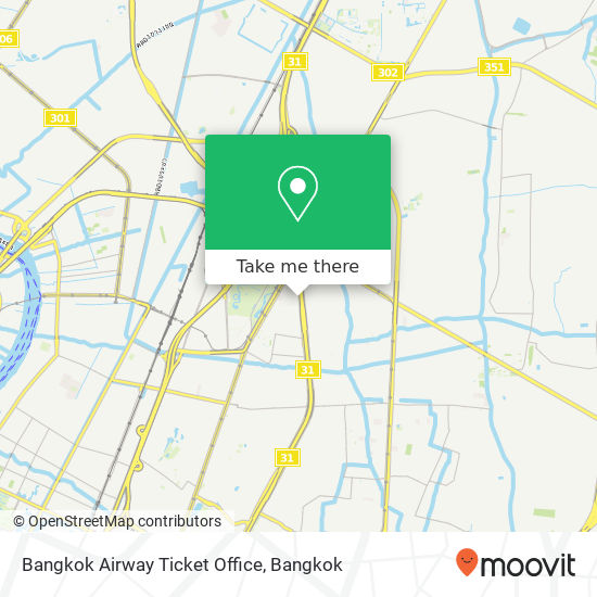 Bangkok Airway Ticket Office map