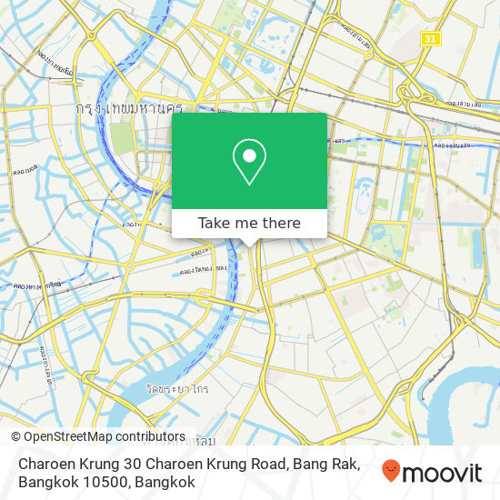 Charoen Krung 30 Charoen Krung Road, Bang Rak, Bangkok 10500 map