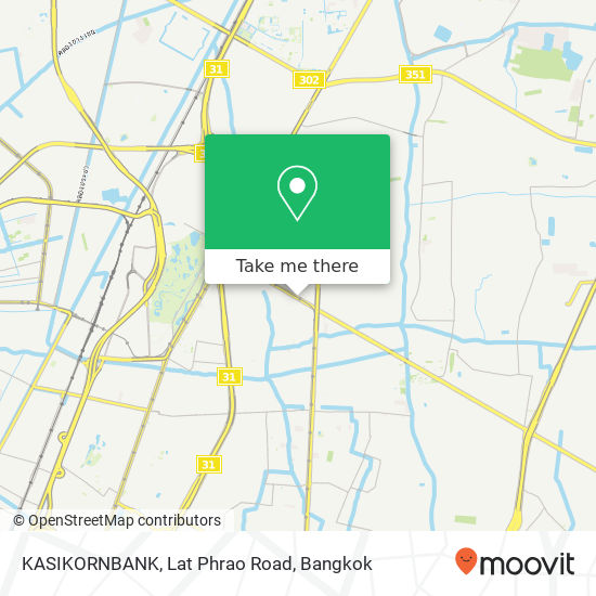 KASIKORNBANK, Lat Phrao Road map