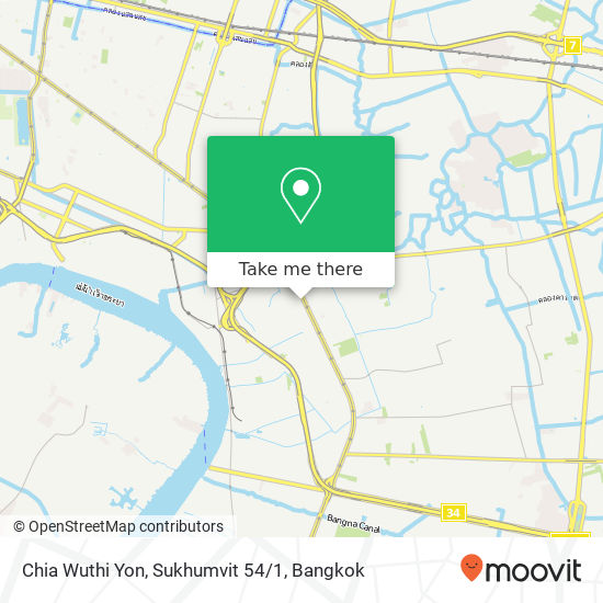 Chia Wuthi Yon, Sukhumvit 54/1 map