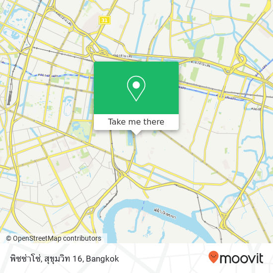 พิซซ่าโซ่, สุขุมวิท 16 map