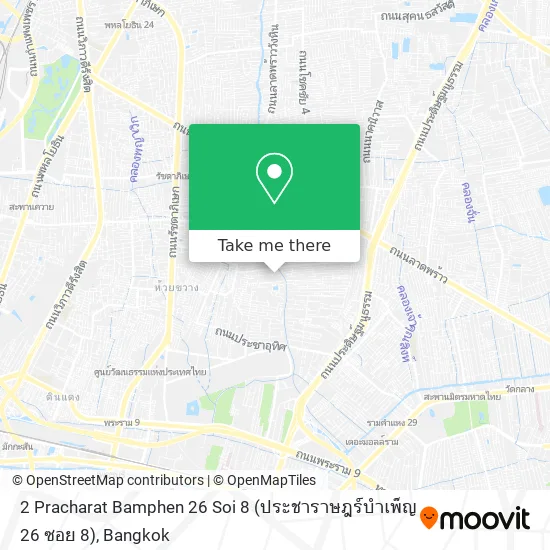 2 Pracharat Bamphen 26 Soi 8 (ประชาราษฎร์บำเพ็ญ 26 ซอย 8) map