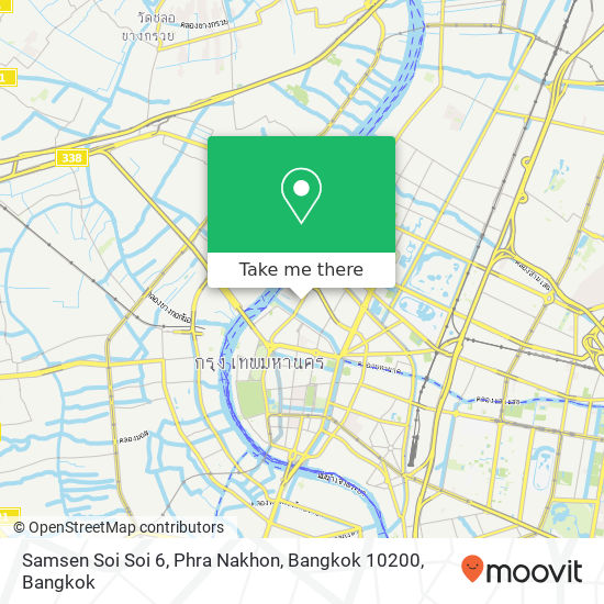 Samsen Soi Soi 6, Phra Nakhon, Bangkok 10200 map