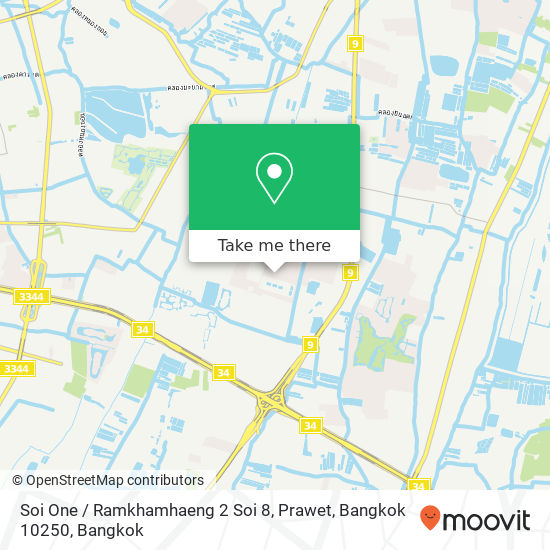 Soi One / Ramkhamhaeng 2 Soi 8, Prawet, Bangkok 10250 map