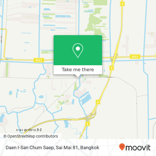 Daen I-San Chum Saep, Sai Mai 81 map