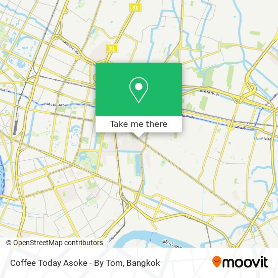Coffee Today Asoke - By Tom map