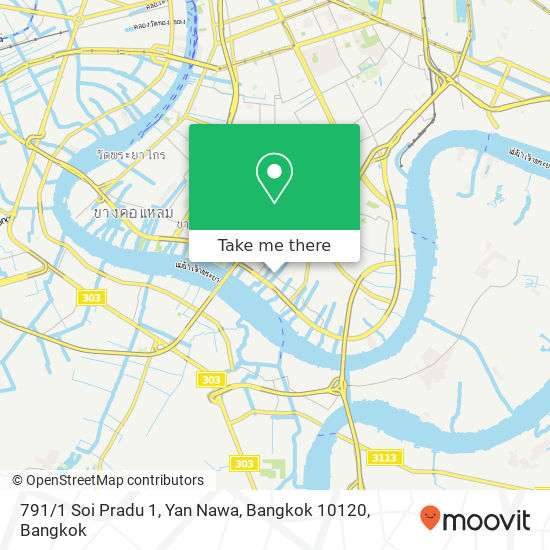 791 / 1 Soi Pradu 1, Yan Nawa, Bangkok 10120 map