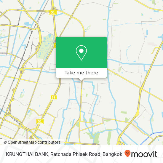 KRUNGTHAI BANK, Ratchada Phisek Road map