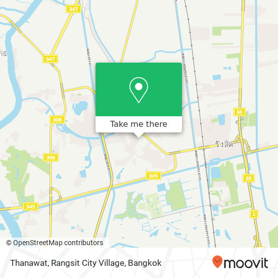 Thanawat, Rangsit City Village map